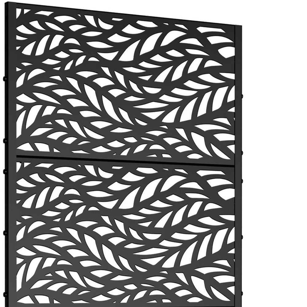 72" X 35" Black Metal Rectangular Planter Box HomeRoots