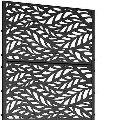 72" X 35" Black Metal Rectangular Planter Box HomeRoots