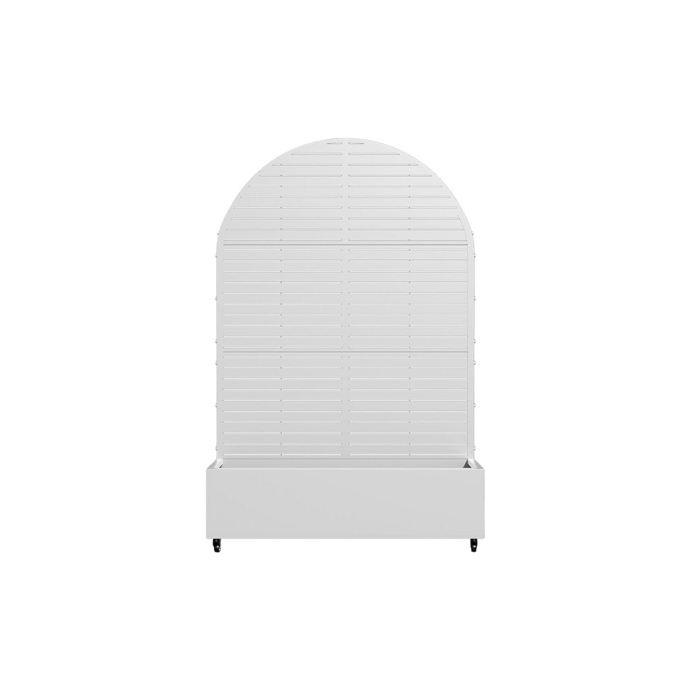 72" X 47" White Metal Rectangular Planter Box HomeRoots