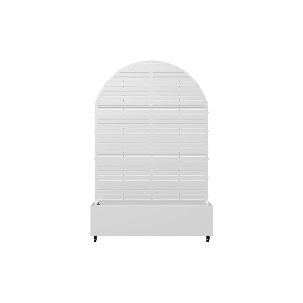 72" X 47" White Metal Rectangular Planter Box HomeRoots