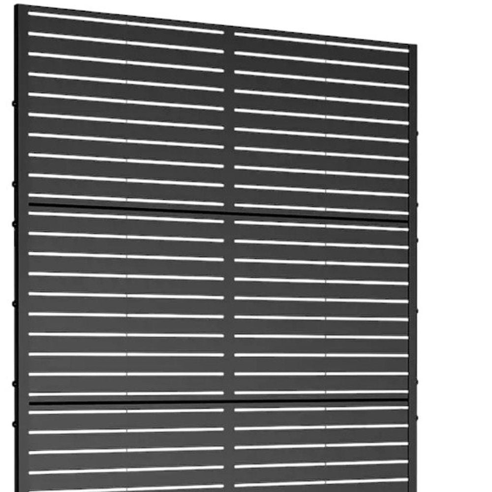 72" X 47" Black Metal Rectangular Planter Box — view 4
