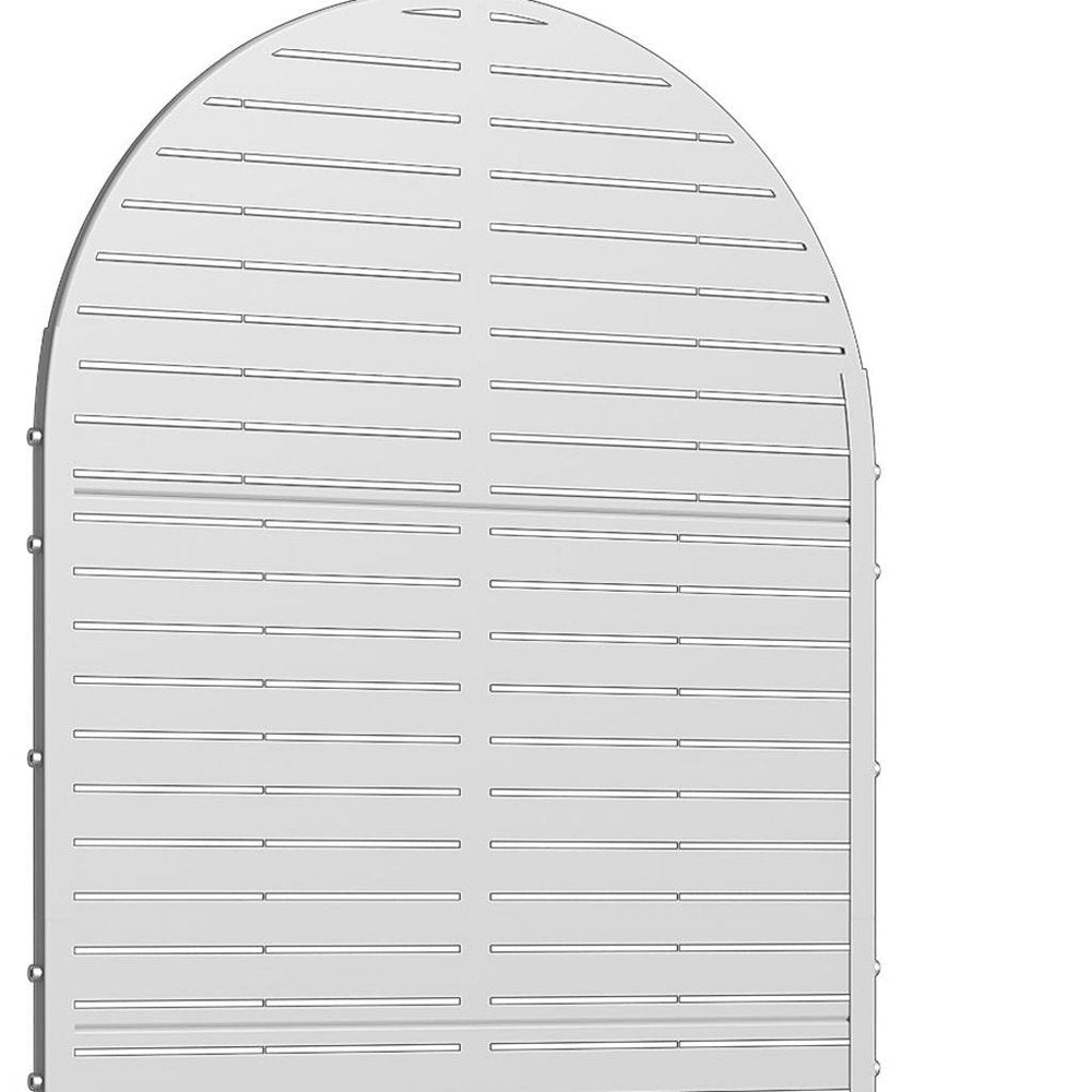 72" X 35" White Metal Rectangular Planter Box — view 4