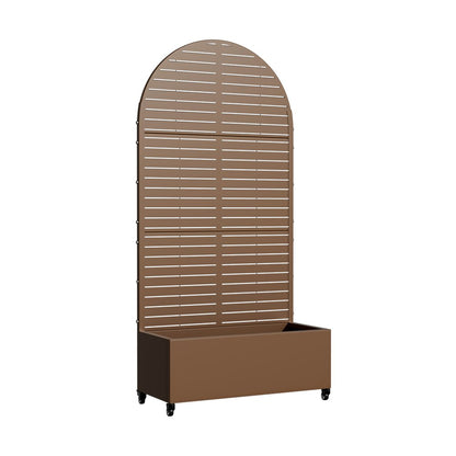 72" X 35" Brown Metal Rectangular Planter Box HomeRoots