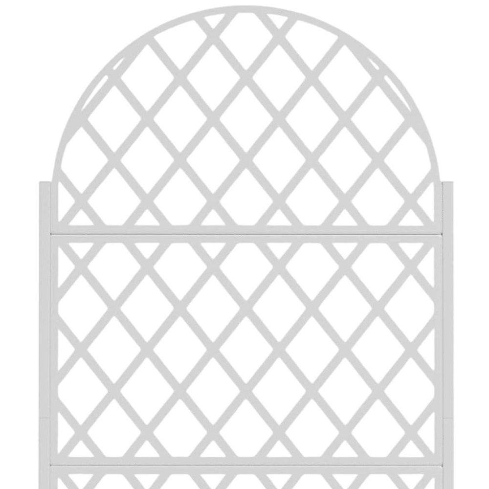 72" X 35" White Metal Rectangular Planter Box — view 5