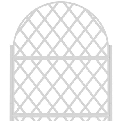 72" X 35" White Metal Rectangular Planter Box HomeRoots