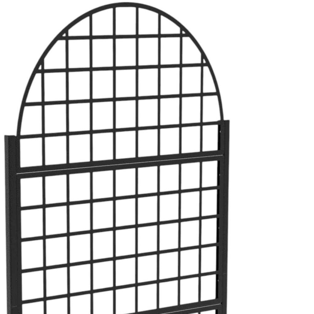 73" X 35" Black Metal Rectangular Planter Box — view 4