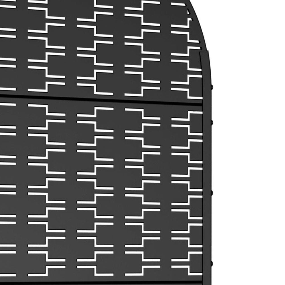 72" X 35" Black Metal Rectangular Planter Box — view 3