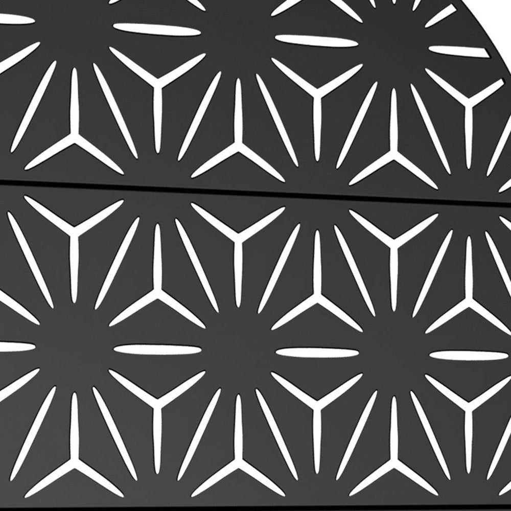 72" X 47" Black Metal Rectangular Planter Box — view 3