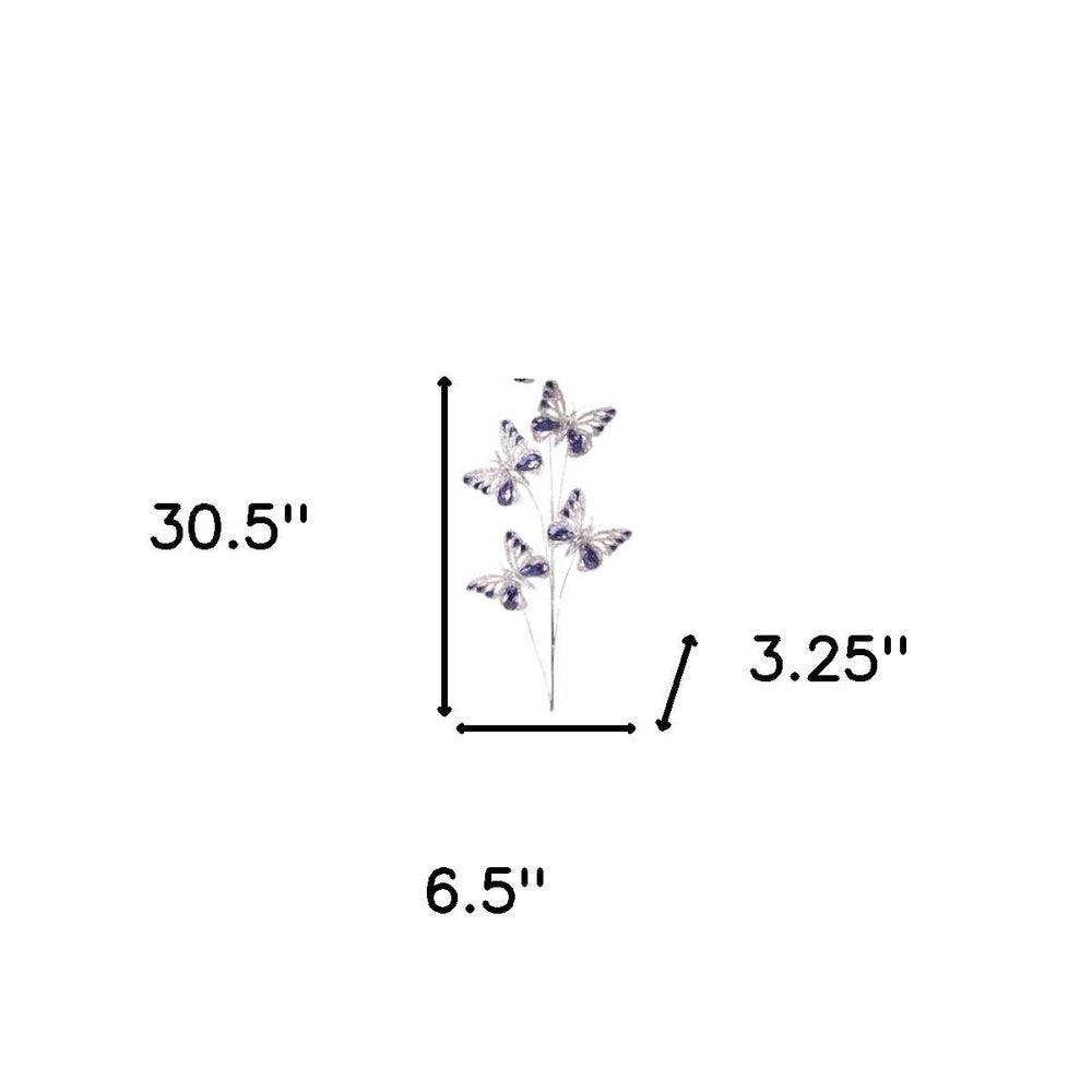 Set of Two 31" Blue Artificial