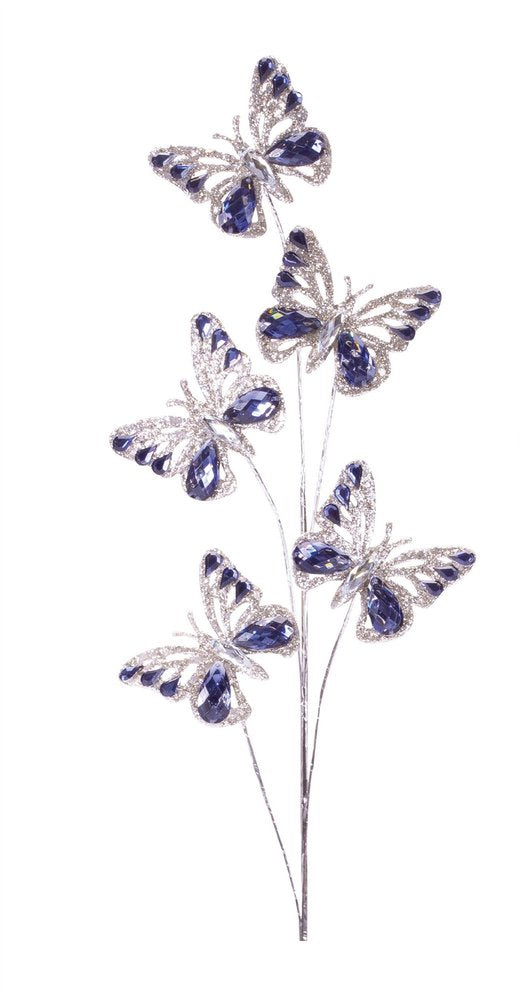 Set of Two 31" Blue Artificial