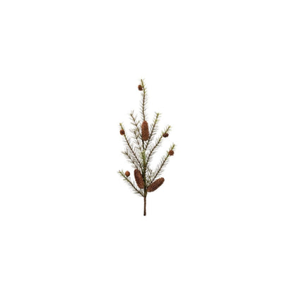 Set of Six 32" Green And Brown Artificial Pine Tree