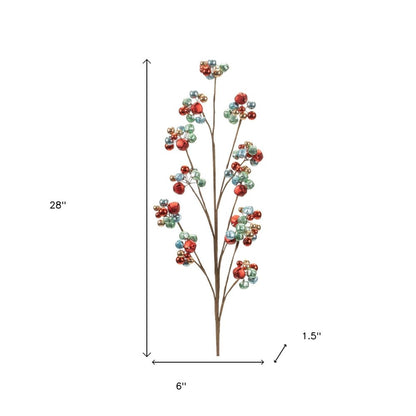 Set of Two 28" Red Artificial