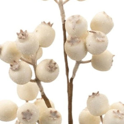 Set of Six 22" Ivory And Brown Artificial