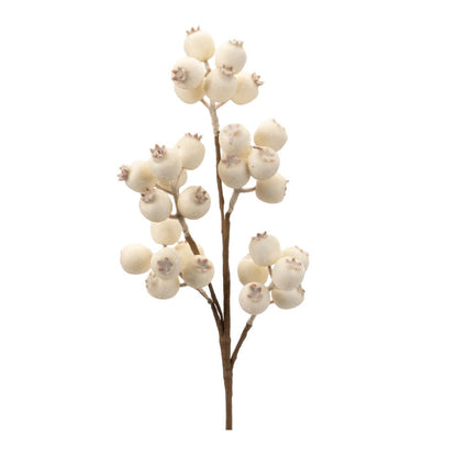 Set of Six 22" Ivory And Brown Artificial
