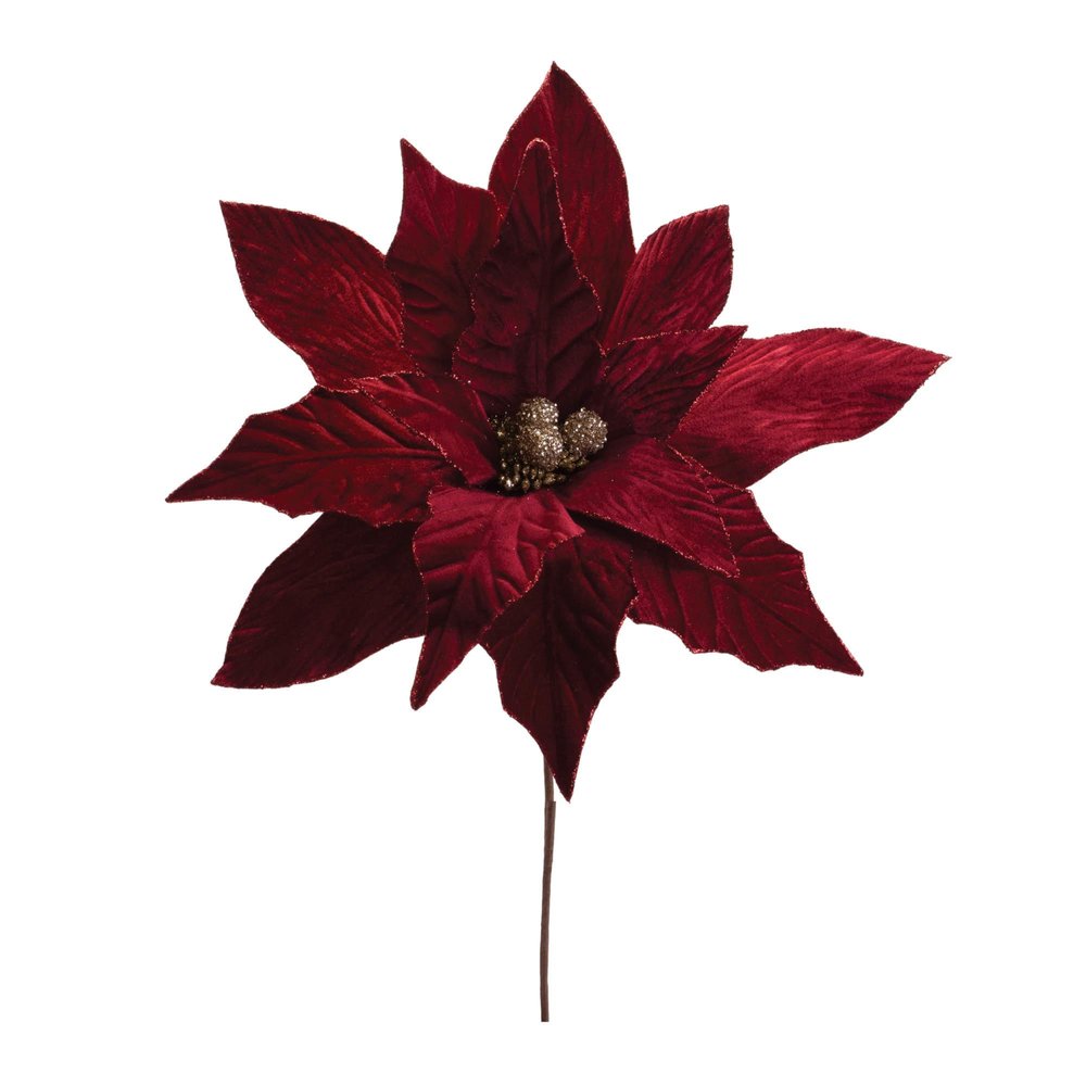Set of Six 31" Red And Gold Artificial
