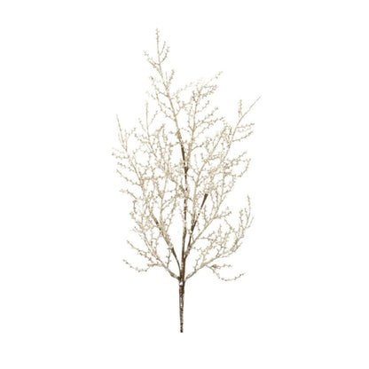 Set of Six 29" Silver And Champagne Artificial Pine Tree