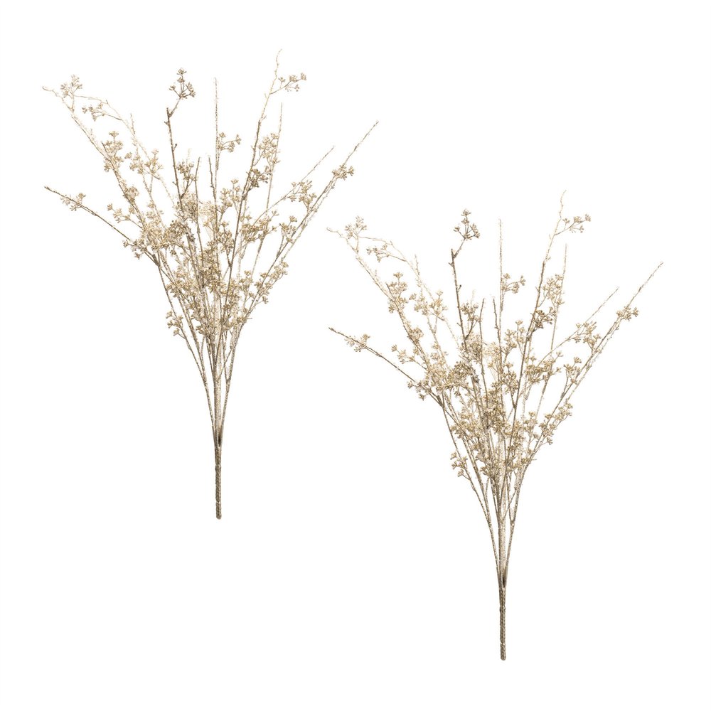 Set of Two 33" Gold Artificial
