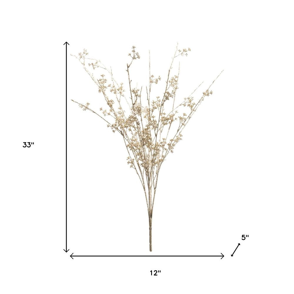 Set of Two 33" Gold Artificial