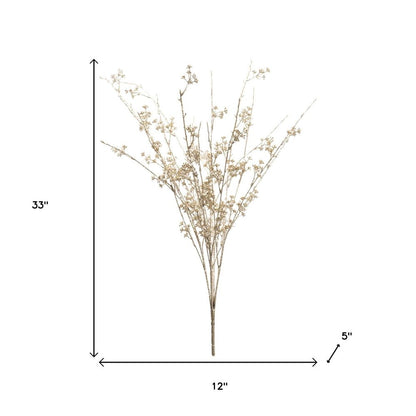 Set of Two 33" Gold Artificial