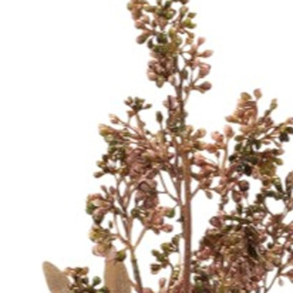 Set of Six 26" Mauve Brown And Yellow Artificial