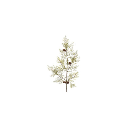 Set of Six 28" Green And Brown Artificial Pine Tree