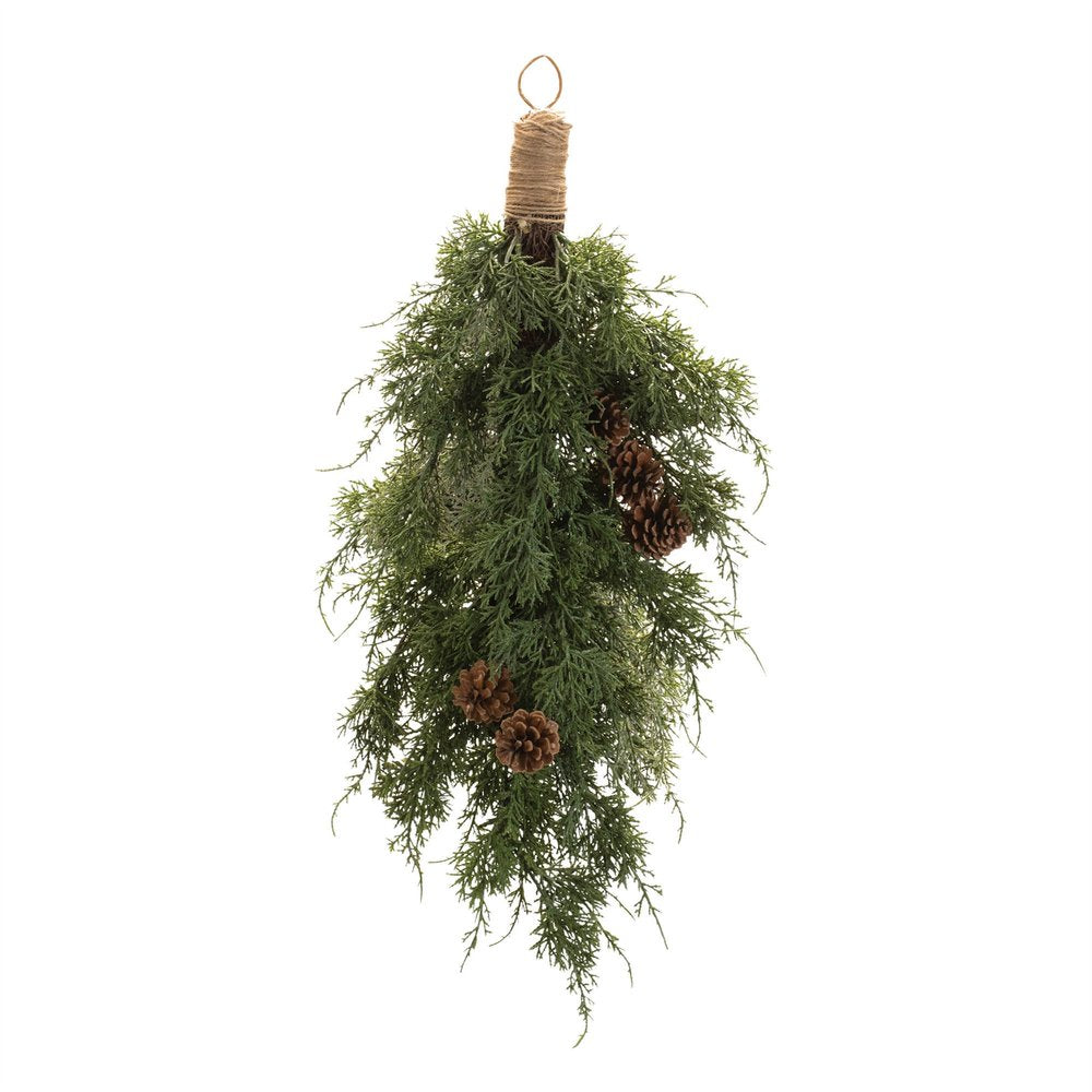 28" Green And Brown Artificial Pine Tree