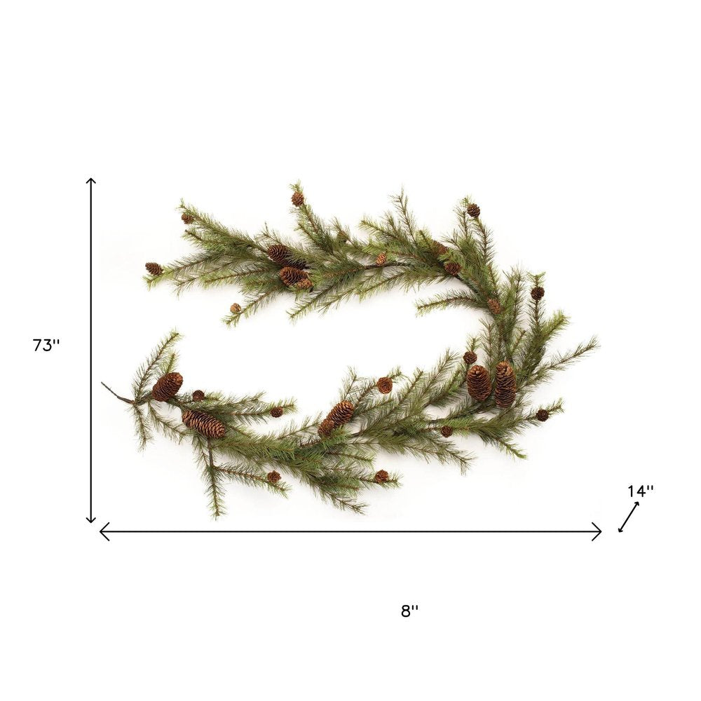 8" Green And Brown Artificial Pine HomeRoots