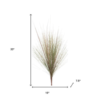 Set of Two 33" Green And Brown Artificial Foliage Tree