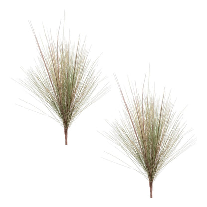 Set of Two 33" Green And Brown Artificial Foliage Tree