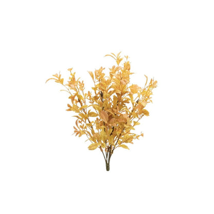 Set of Six 12" Yellow And Orange Artificial Foliage Tree