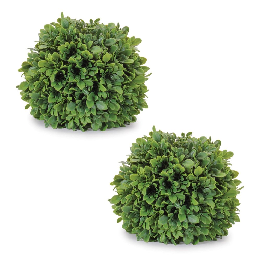 Set of Two 12" Green Artificial Foliage Tree