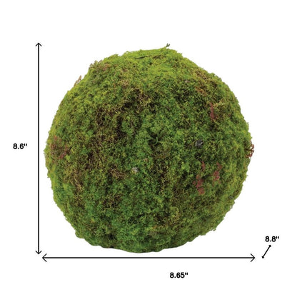 Set of Two 9" Green And Brown Artificial Moss Tree