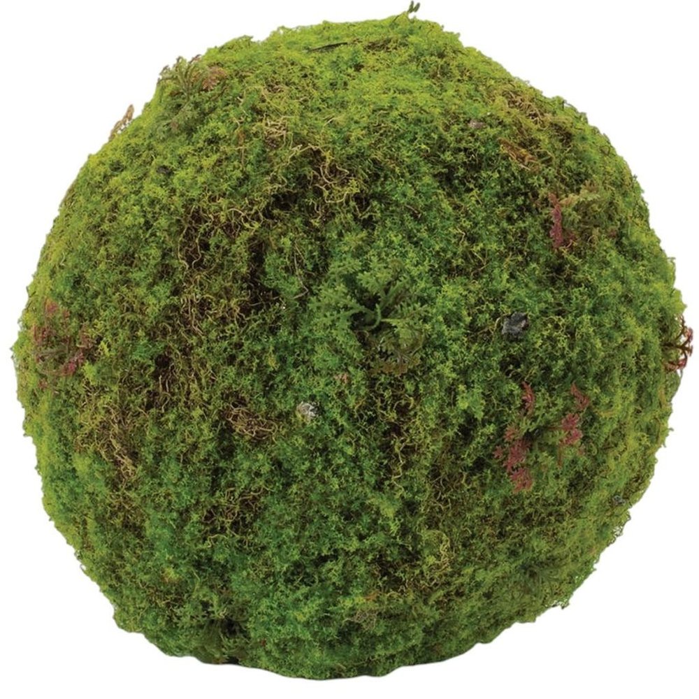 Set of Two 9" Green And Brown Artificial Moss Tree