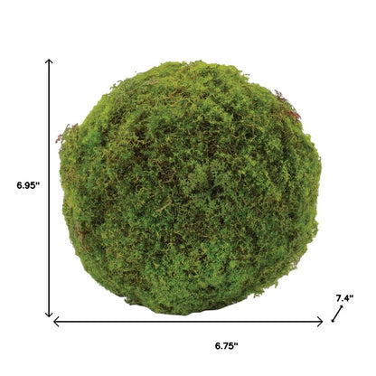 Set of Two 7" Green And Brown Artificial Moss Tree