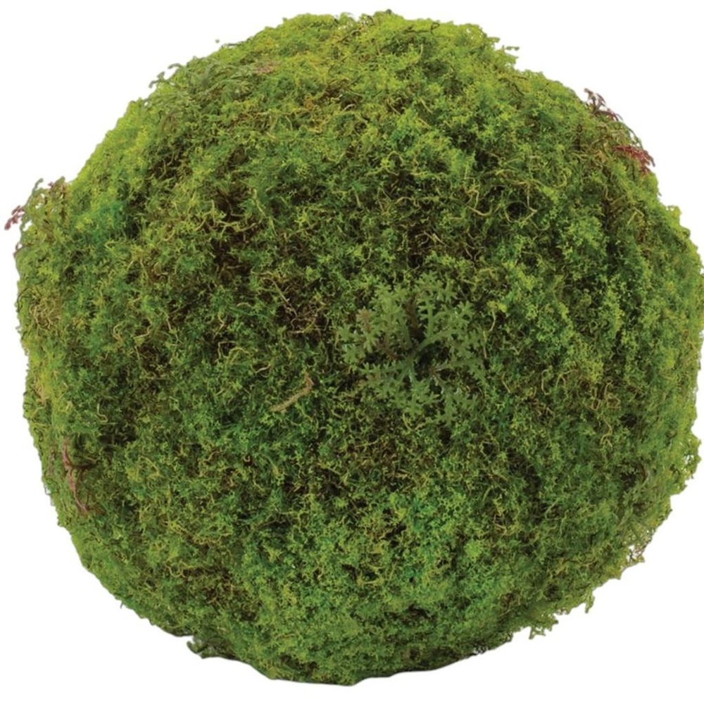 Set of Two 7" Green And Brown Artificial Moss Tree
