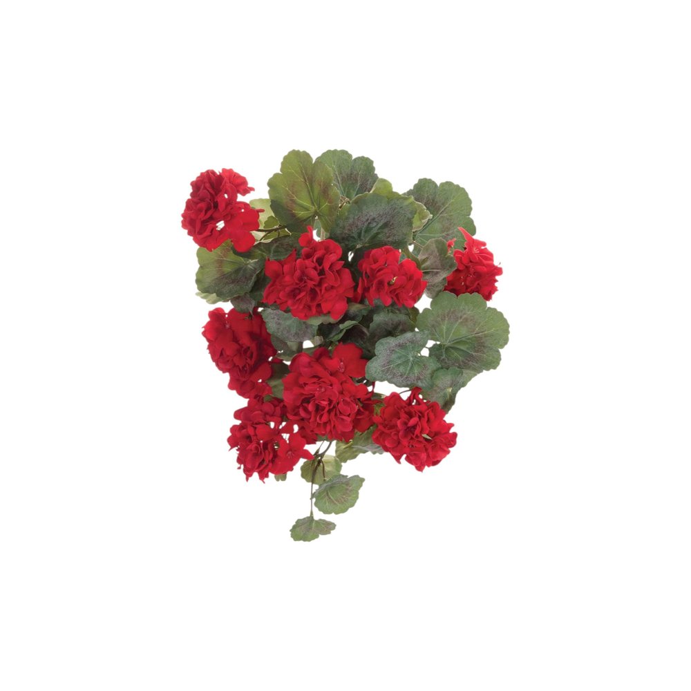 Set of Two 9" Red And Green Artificial Flowering Tree