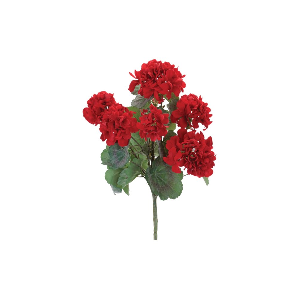 Set of Two 6" Red And Green Artificial Flowering Tree