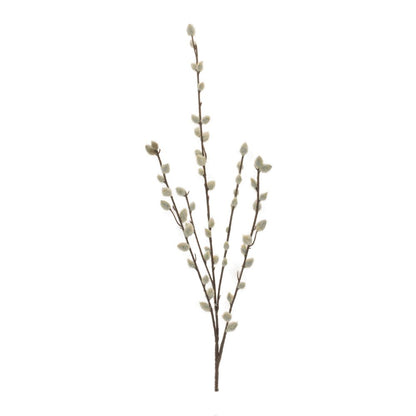 Set of Six 2" White And Brown Artificial