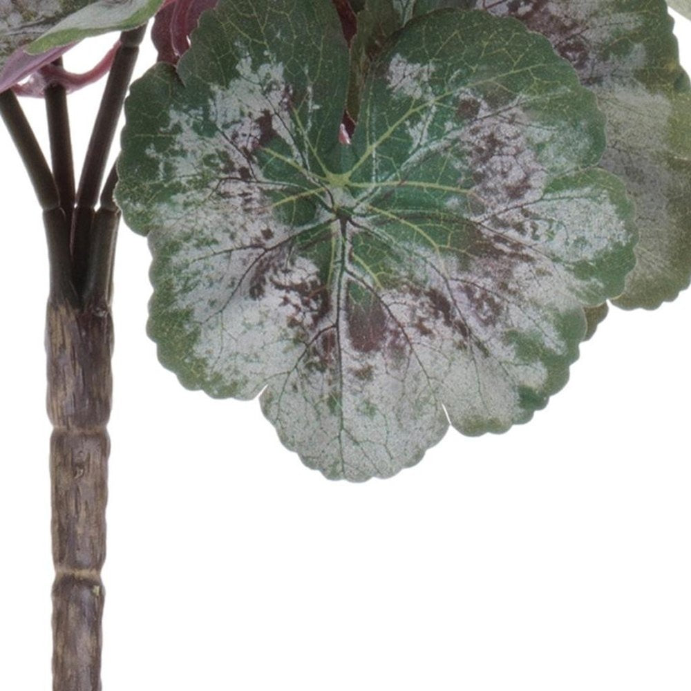 Set of Two 9" Red And Green Artificial Flowering Tree