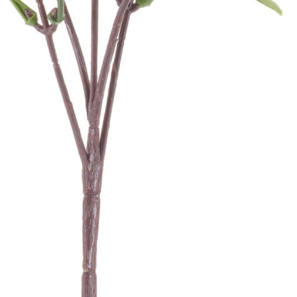 Set of Six 5" Green And Brown Artificial Foliage Tree