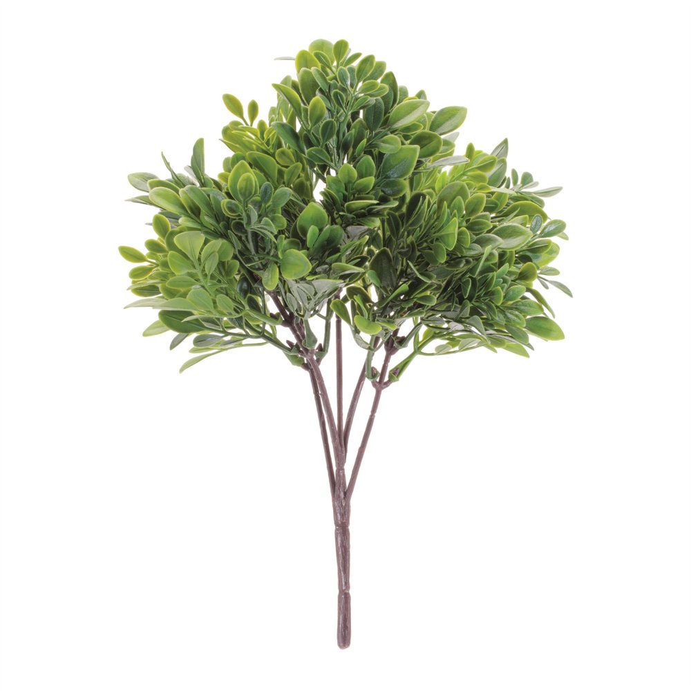 Set of Six 5" Green And Brown Artificial Foliage Tree