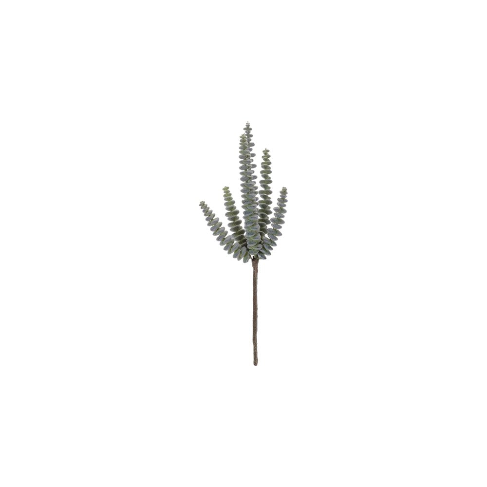 Set of Six 3" Green And Brown Artificial Succulent Tree