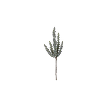 Set of Six 3" Green And Brown Artificial Succulent Tree