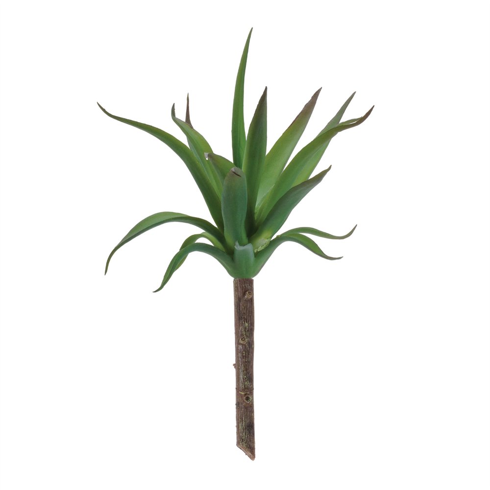 Set of Six 5" Green And Brown Artificial Succulent Tree