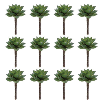 12 3" Green And Brown Artificial Succulent Tree