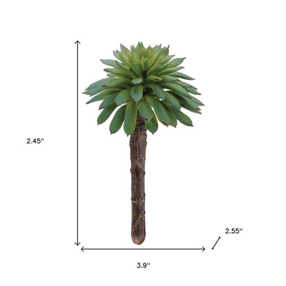 12 2" Green And Brown Artificial Succulent Tree