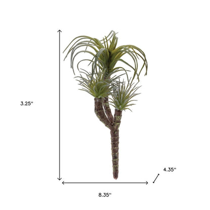 Set of Six 3" Green And Brown Artificial Succulent Tree