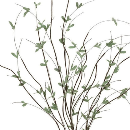 Set of Four 11" Green And Brown Artificial Foliage Tree