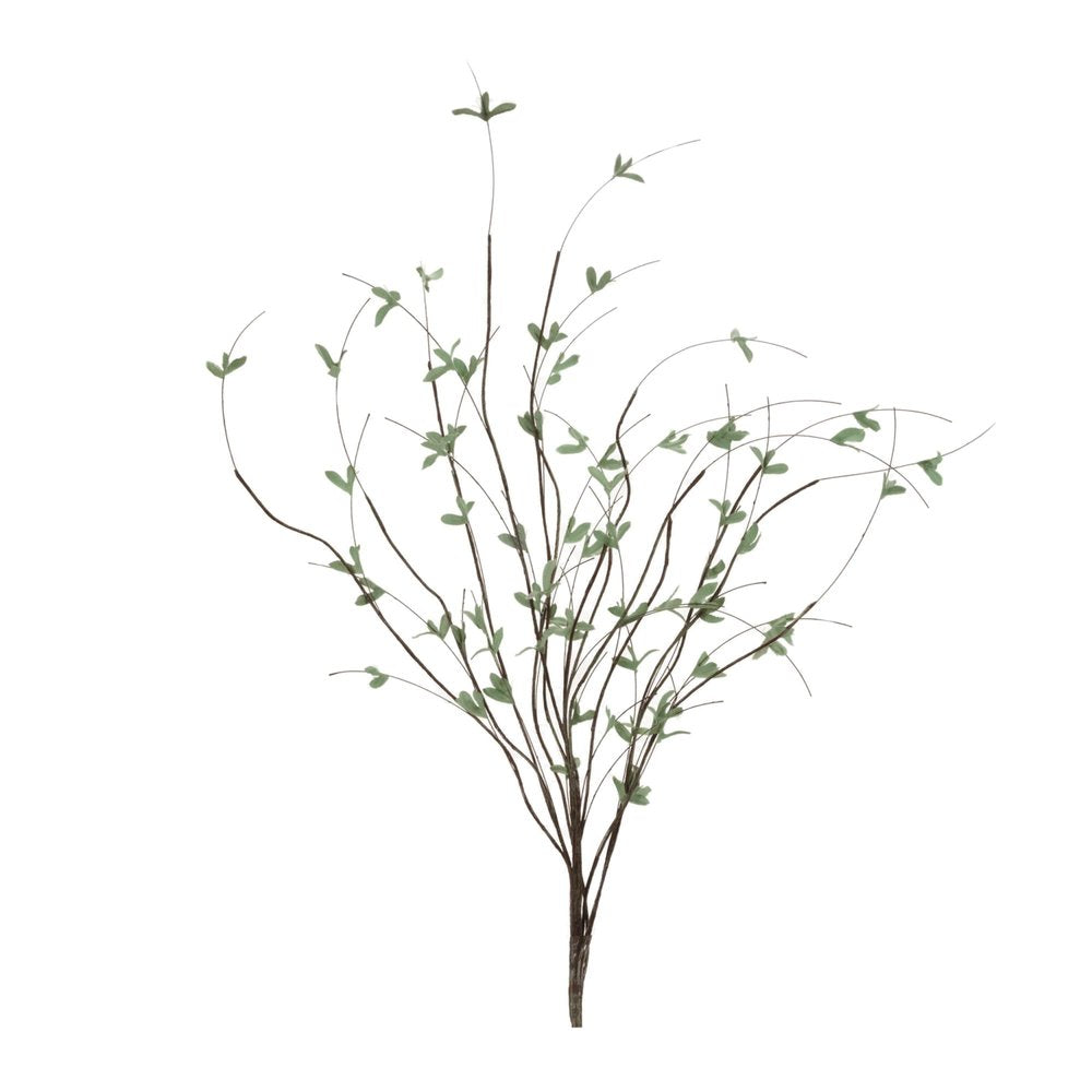 Set of Four 11" Green And Brown Artificial Foliage Tree