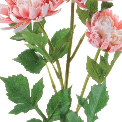 Set of Four 4" Pink White And Green Artificial Flowering Tree